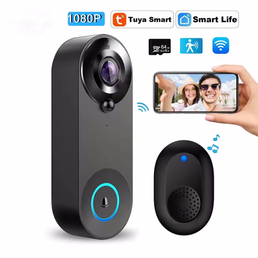 Home Security Premium - Tuya 1080P Wireless WIFI Campanello Videocitofono