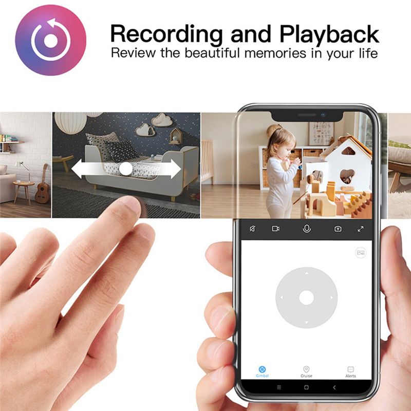 Home Security Monitor - Telecamera Wi-Fi Essenziale per Interni Tuya,