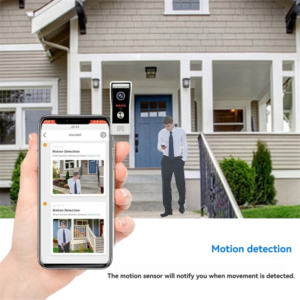Home Security Uk - Sistema Videocitofonico Wi-Fi TUYA con Monitor