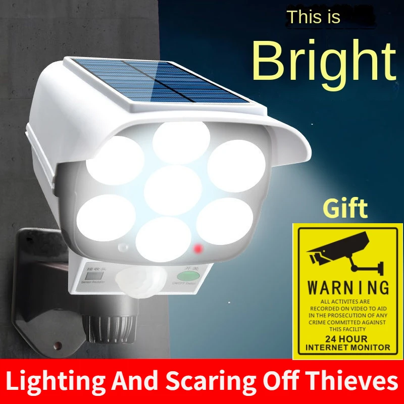 Home Security Monitor - Luce solare esterna Sensore di movimento
