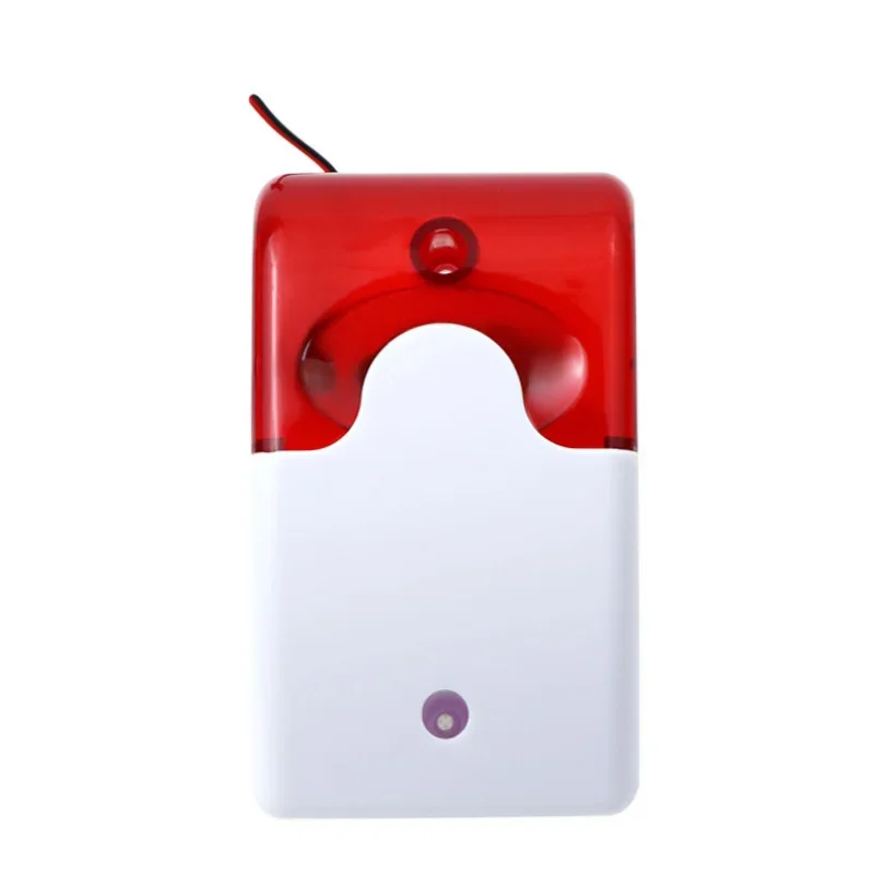 Home Security Zones - Sirena stroboscopica cablata, resistente, 12V, allarme