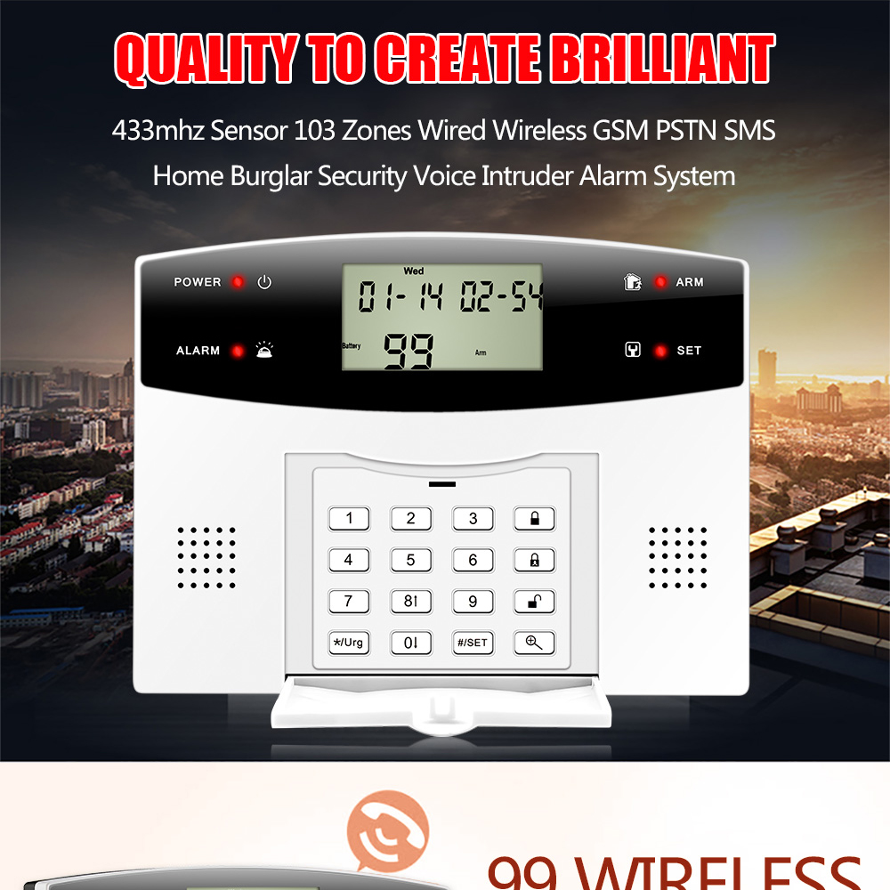 Home Security Zones - Set di Allarme Antifurto Domestico 2G