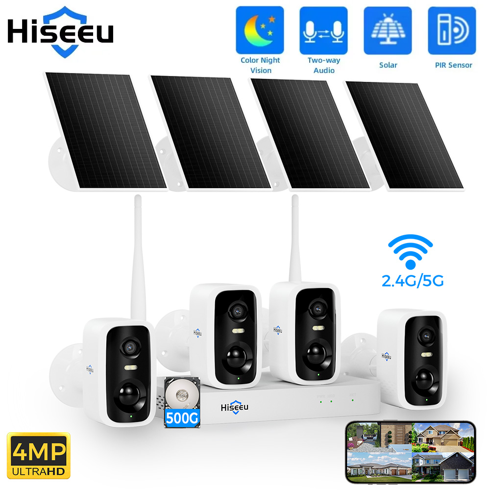 Home Security Premium - Hiseeu 10CH NVR 4MP WiFi Telecamera