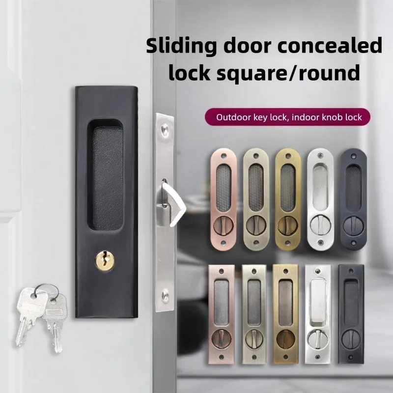 Home Security Doors - Serratura a Gancio Nera Resistente per