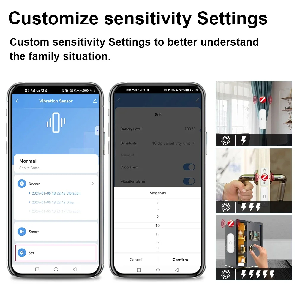 Smart ZigBee Sensore di Vibraz - Home Security Monitor recensione e prezzo