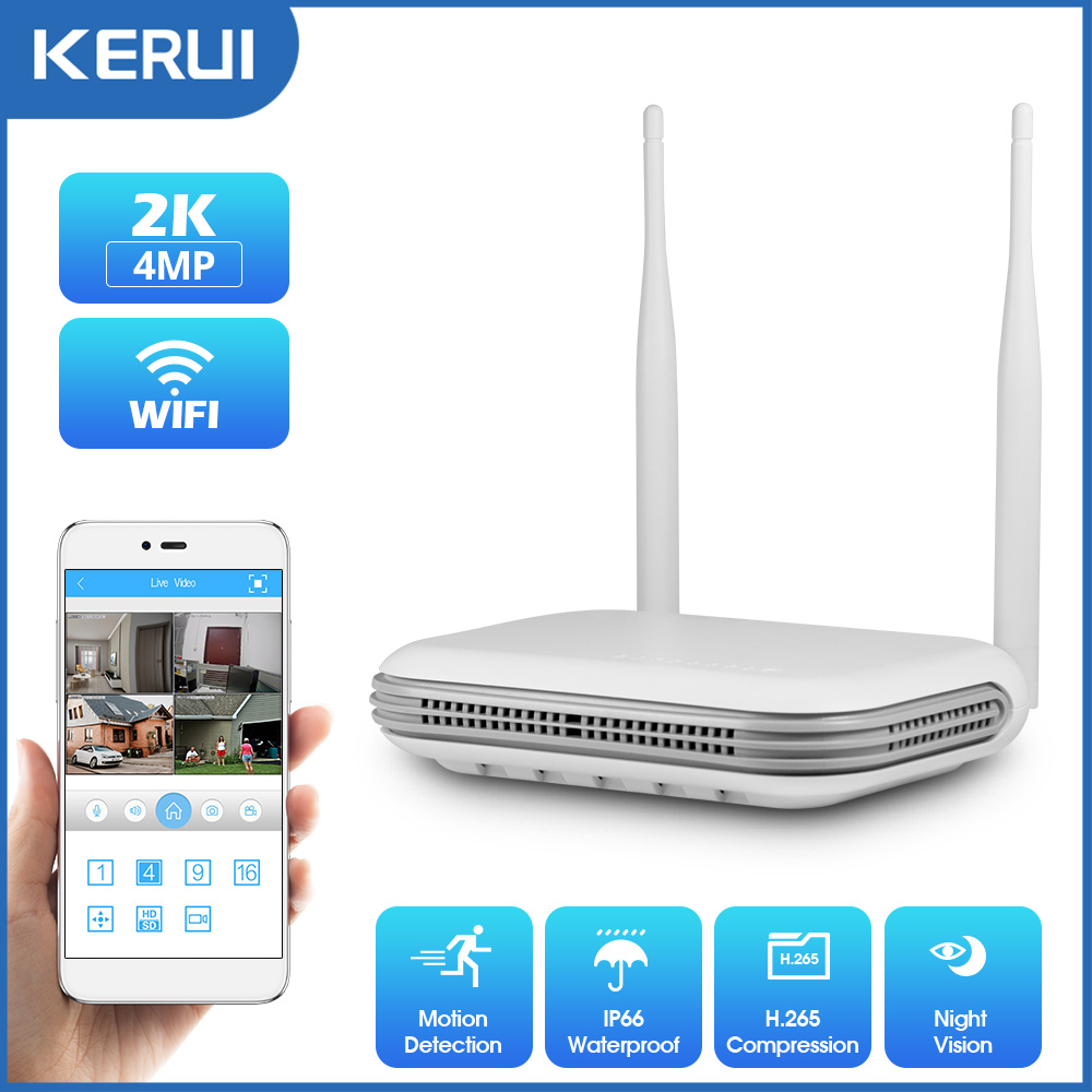 KERUI 2K 3K 4MP 8CH NVR WIFI O - Home Security Monitor recensione e prezzo