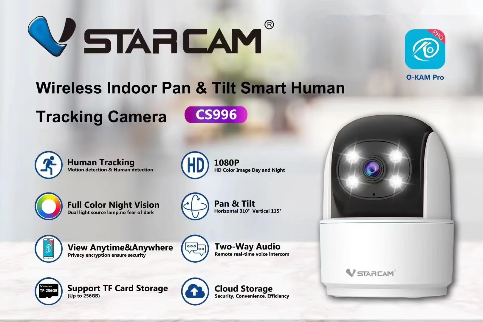 Vstarcam C996 3MP 1296P O-Kam  - Home Security Land recensione e prezzo